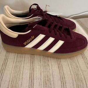 Adidas Handball Spezial Shoes Burgundy/Cream Women’s 8